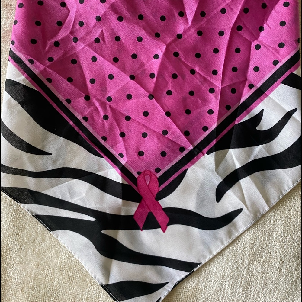 Ladies Scarf/Bandana NWT with Breast Cancer Logo